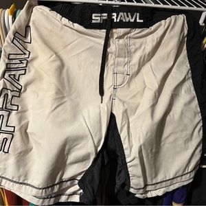 White Sprawl MMA Fight Shorts